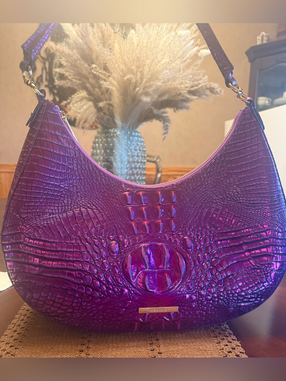 Brahmin Iridescent purple potion large Bekka . Beautiful eye🤩